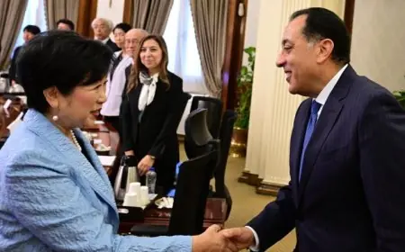 مدبولي ومحافظ طوكيو يتبادلان الأفكار لتعزيز التعاون في مجالات التعليم والطاقة والبنية التحتية