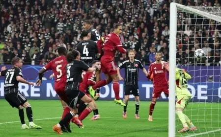 بخمسة أهداف نظيفة ليفربول يحقق انتصاراً ساحقاً على فرانكفورت في دوري أبطال أوروبا فيديو