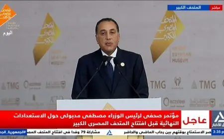 مدبولي يكشف عن إشراقات مشروع المتحف الكبير الذي انطلق بتوجيهات رئاسية قبل 7 سنوات