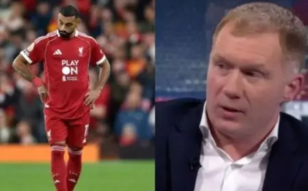 أسطورة مانشستر يونايتد يهاجم محمد صلاح ويصفه بأسوأ أفضل لاعب في العالم