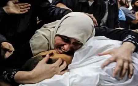 حزن وألم في جباليا استشهاد اثنين ووقوع إصابات جراء قصف الاحتلال شرق المنطقة