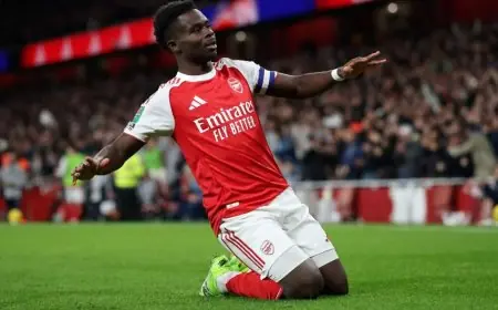 أرسنال يحقق انتصاراً مثيراً على برايتون ويضمن تأهله إلى ربع نهائي كأس الرابطة