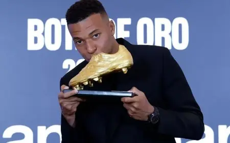 ريال مدريد يحتفل بالحذاء الذهبي لمبابي من خلال عرض 31 هدفاً مذهلاً