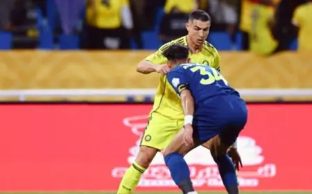 النصر يحقق انتصارًا ساحقًا على الحزم بثنائية رونالدو وفيليكس في الدوري السعودي