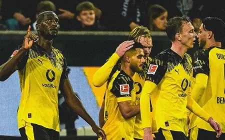 دورتموند يحقق انتصاراً صعباً على أوغسبورغ وسيرهو غيراسي ينهي صيامه التهديفي الطويل