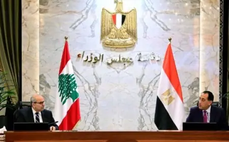 مدبولي وسلام يتصدران اجتماع اللجنة العليا المشتركة لمناقشة تعزيز التعاون المشترك