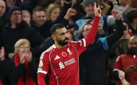 محمد صلاح يحقق إنجازاً تاريخياً بمعادلة رقم واين روني ويدخل سباق الأرقام ضد إيان راش