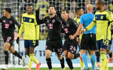 ميسي يتألق بتسجيل هدف مذهل وإنتر ميامي يواجه صعوبة في البقاء بالمنافسة