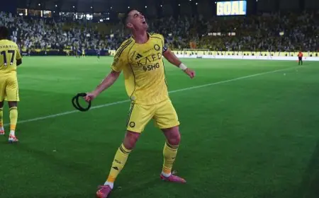 رونالدو يحتل المركز الخامس في قائمة أفضل 10 هدافين بالدوري السعودي