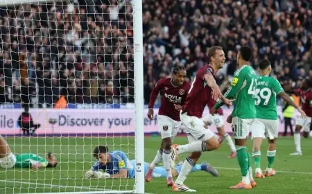 وست هام يحقق انتصاره الأول على ملعبه منذ 8 أشهر بفوزه على نيوكاسل