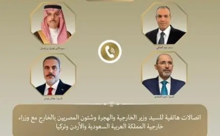 وزير الخارجية يناقش آخر التطورات الإقليمية مع نظرائه من السعودية والأردن وتركيا