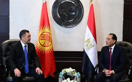 مدبولي يلتقي رئيس جمهورية قيرغيزستان في مائدة مستديرة مشتركة لتعزيز التعاون