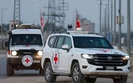 الصليب الأحمر يستلم رفات محتجز إسرائيلي من حماس في غزة
