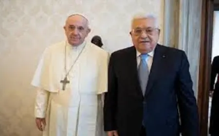 الرئيس الفلسطيني وبابا الفاتيكان يتفقان على أهمية حل الدولتين خلال لقائهما