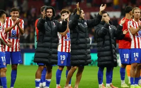 أتلتيكو مدريد يحقق فوزاً ساحقاً على بطل بلجيكا بثلاثة أهداف