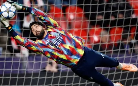 الحارس دافيد رايا يحطم رقماً قياسياً لأرسنال بعد انتظار 122 عاماً