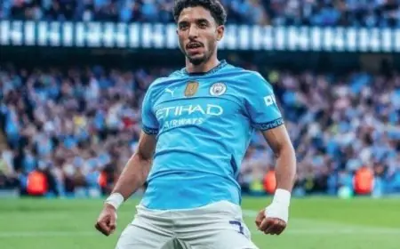 جوارديولا يعبر عن سعادته بعودة عمر مرموش للتسجيل مع مانشستر سيتي في الدوري الإنجليزي