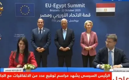 الرئيس السيسى يشهد توقيع اتفاقيات جديدة تعزز التعاون بين مصر والدول الأوروبية