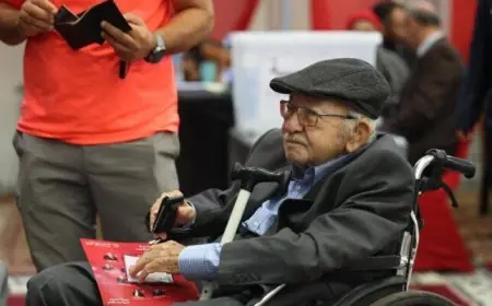 المستشار محمود فهمي يصوت في انتخابات الأهلي ويكشف تفاصيل مثيرة بالفيديو