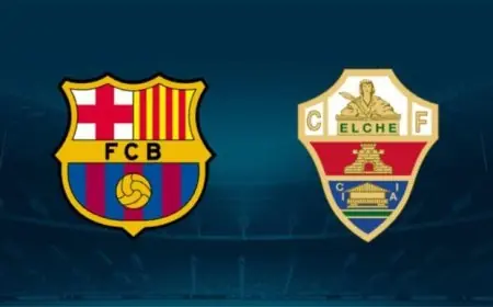 تعرف على موعد مباراة برشلونة ضد إلتشي في الدوري الإسباني والقنوات الناقلة المباشرة