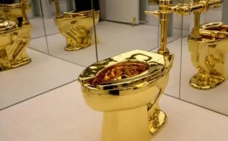 مرحاض من الذهب يزن أكثر من 100 كيلو جرام يباع بسعر خيالي