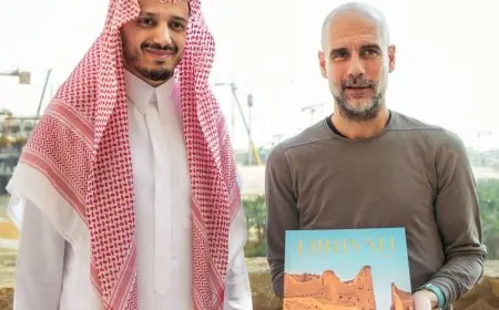 بيب جوارديولا يزور السعودية بعد احتفاله بالألفية تعرف على السر وراء هذه الزيارة
