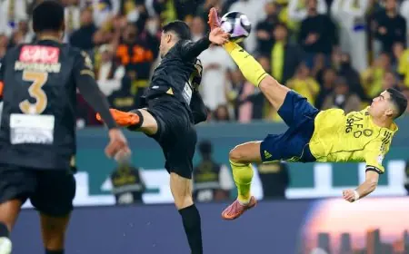 كريستيانو رونالدو يتألق بمقصية مذهلة ويعزز أهدافه إلى 954 هدفاً