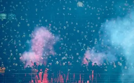 ألتراس ميلان يتجاوز قرار حظر اللافتات باستخدام أضواء الهواتف المحمولة