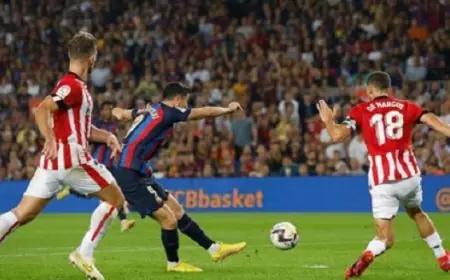 برشلونة يحقق انتصارا ساحقا على أتلتيك بلباو بنتيجة 4-0 في الدوري الإسباني