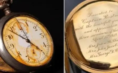 ساعة جيب ذهبية تسجل رقماً قياسياً في مبيعات تذكارات تيتانيك