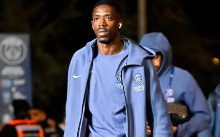 مشاركة ديمبيلي الأساسية أمام توتنهام في دوري أبطال أوروبا القادمة هل ستكون؟