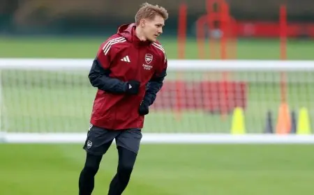 أرسنال يستعيد نجمه أوديغارد قبل مواجهة مثيرة ضد بايرن ميونيخ في دوري أبطال أوروبا