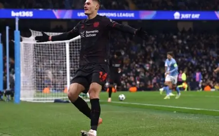 ليفركوزن يحقق فوزاً مذهلاً على مانشستر سيتي بثنائية في معقل الاتحاد