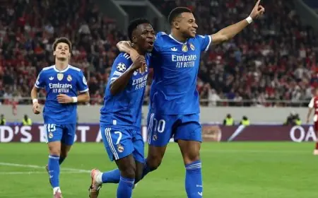مبابي المتألق يسجل أربعة أهداف في انتصار ريال مدريد المثير على أولمبياكوس