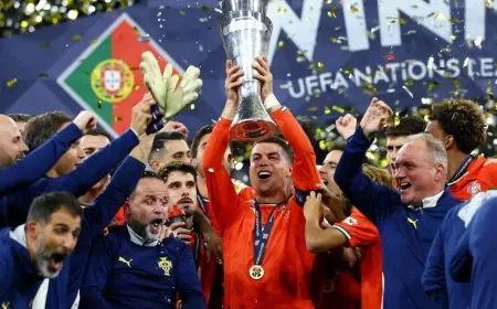 كريستيانو رونالدو يشيد بلاعبي البرتغال بعد انتصارهم في كأس العالم للناشئين