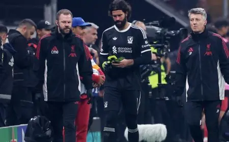 ليفربول يستعيد حارسه أليسون في مواجهة وست هام لتحقيق الانتصار