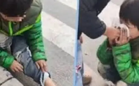 تفاعل كبير مع طفلة صينية تبحث عن الطعام تحت البرد القارس التدخل الحكومي يعقب ذلك