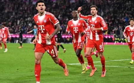 دياز يقود بايرن ميونيخ لتحقيق انتصار صعب على سانت باولي ويعزز فارق الصدارة في الدوري