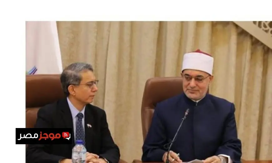 مفتي الجمهورية يناقش مع وزير الشئون الإسلامية السنغافوري تعزيز التعاون الثنائي