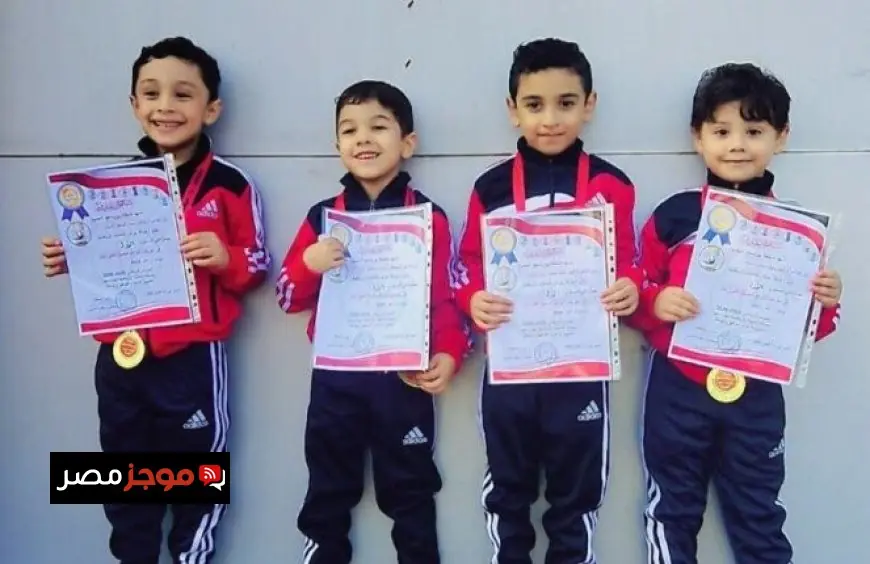 تكريم البراعم الفائزين بالميداليات الذهبية في منطقة بورسعيد للجمباز