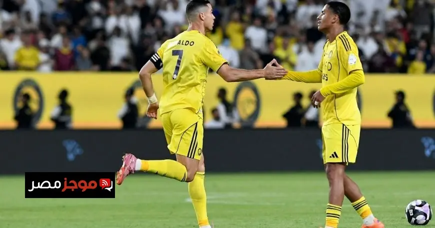 هدف رونالدو الرائع يحقق التعادل بين النصر والفيحاء في الشوط الأول