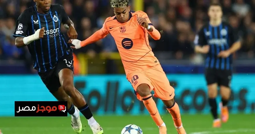 كلوب بروج يستفيد من أخطاء برشلونة ويحقق التقدم في الشوط الأول