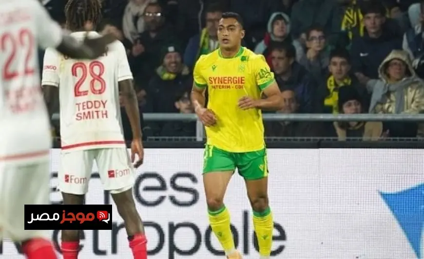 موناكو يتألق بخماسية امام نانت وهدف مصطفى محمد لا ينقذ الفريق من الهزيمة