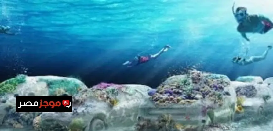 سيارات خرسانية تتحول إلى شعاب مرجانية في حديقة تحت مياه مدينة ميامي