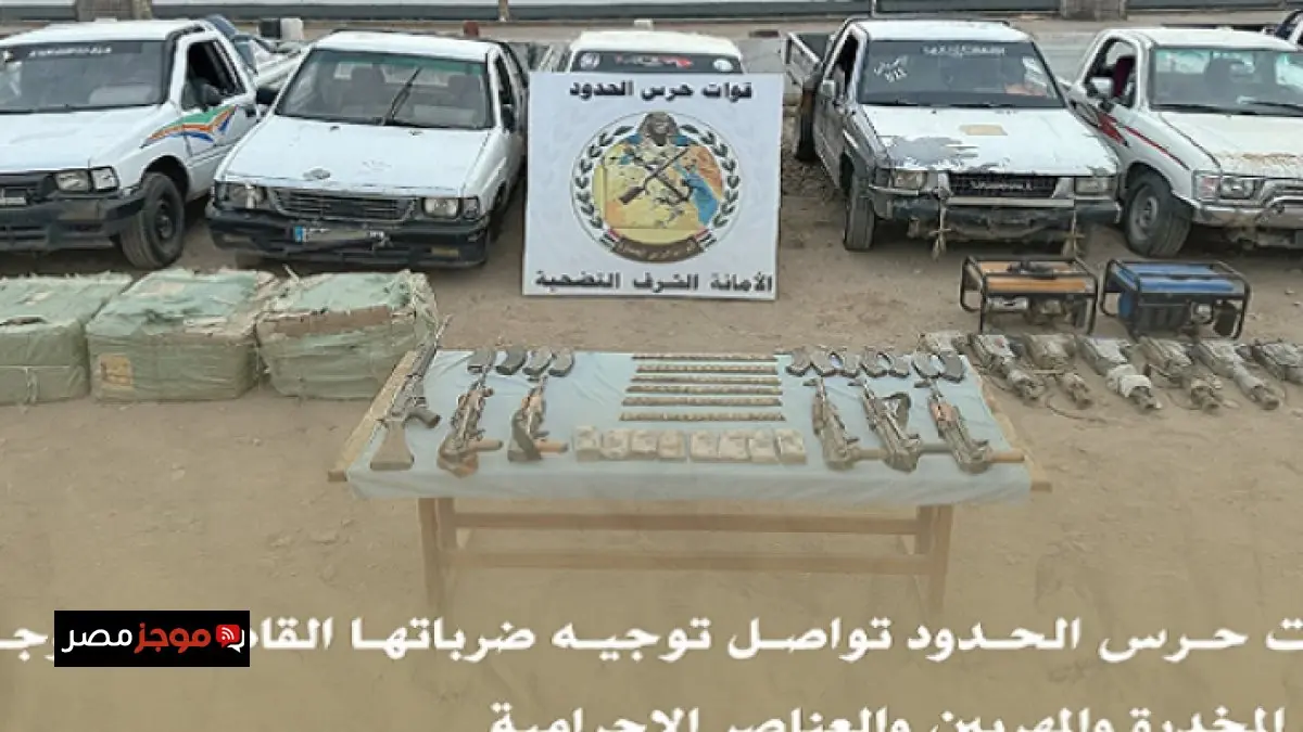 قوات حرس الحدود تحبط تهريب مواد مخدرة وأسلحة بقيمة 2 مليار جنيه