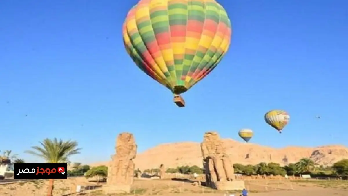 تحليق 55 رحلة بالون طائر لنحو 1000 سائح في سماء الأقصر الساحرة