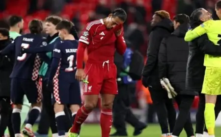 ليفربول يتعرض لهزيمة قاسية بأربعة أهداف ويحقق رقماً سلبياً غير مسبوق