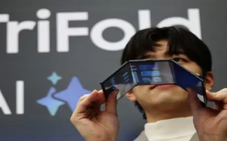 سامسونج تطلق هاتفها الثلاثى الطى الأول وسط تصاعد المنافسة في السوق