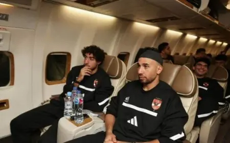 عودة بعثة الأهلي إلى القاهرة بعد مواجهة الجيش الملكي في دوري أبطال إفريقيا