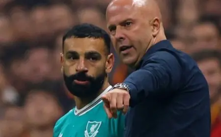 سلوت يعلن موعد انضمام محمد صلاح لمنتخب مصر استعدادا لكأس أمم إفريقيا